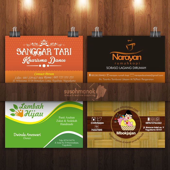 desain kartu nama di bali