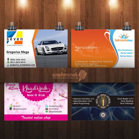 desain kartu nama di pontianak