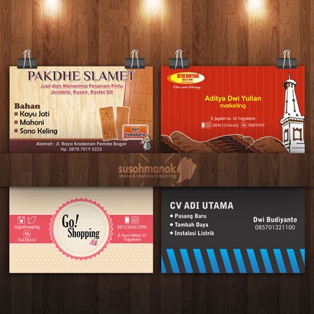 desain kartu nama di banjarmasin