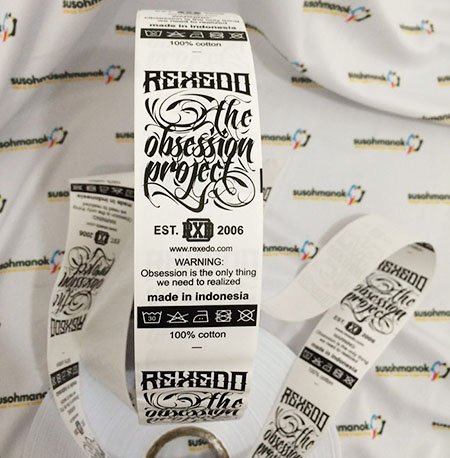 cetak label baju di palu